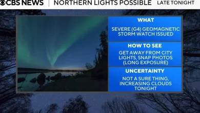 Strong geomagnetic storm increases chance for aurora over Maryland
