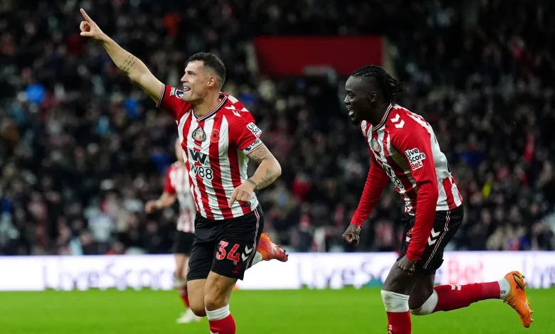 Sunderland 1-1 Everton: Granit Xhaka inspires Black Cats fightback after Iliman Ndiaye wonder goal