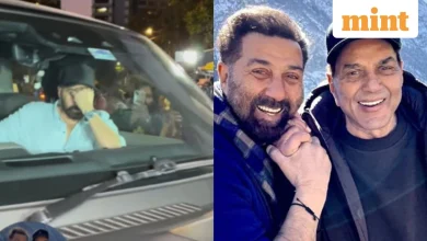 Sunny Deol hides face as he arrives with son Karan at hospital to visit Dharmendra, fans wonder ‘sab thik ha na’