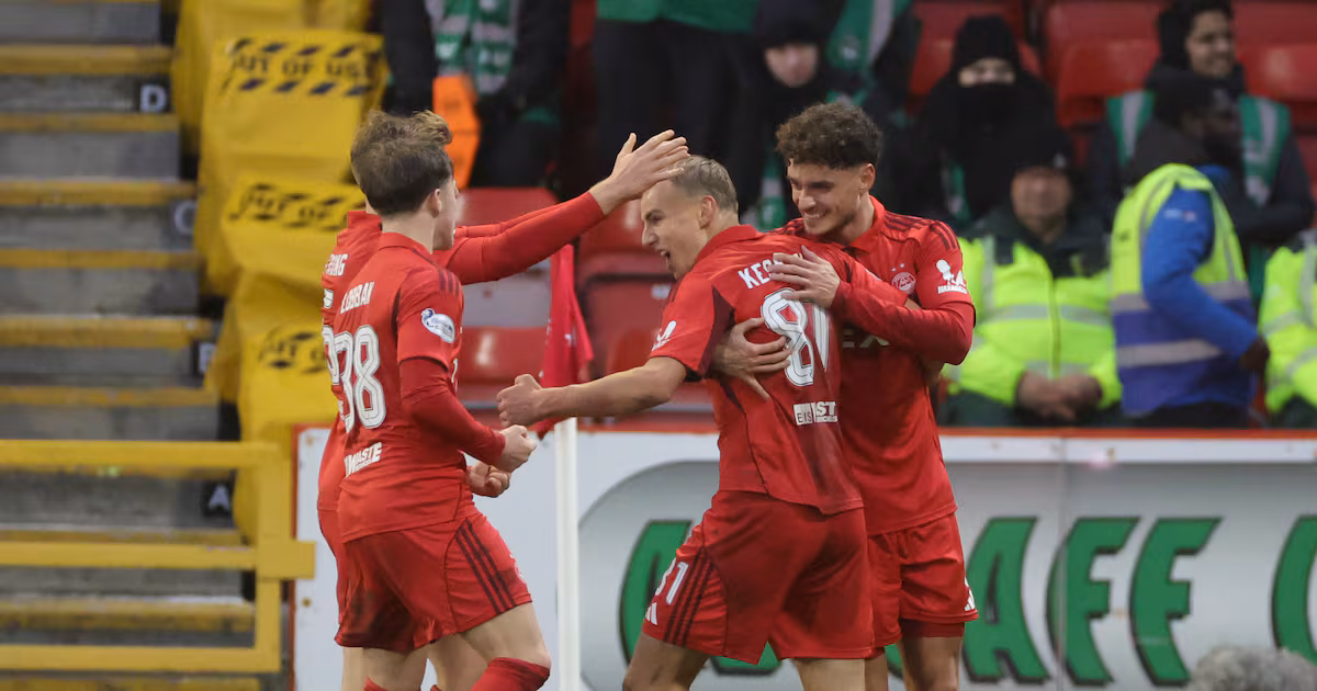 Superb Topi Keskinen strike guides Aberdeen to victory over leaders Hearts