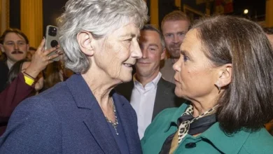 Support for Sinn Féin rises as Fine Gael and Fianna Fáil see drop after presidential election, new poll shows