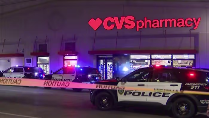 Suspect shot to death after stabbing officer at CVS Pharmacy in downtown Houston