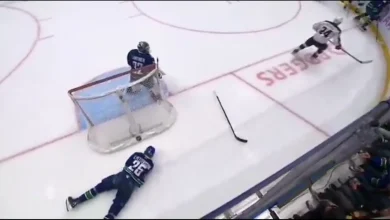 Suspension Incoming? Canucks' Elias Pettersson Exits Game Injured After Nasty Hit From Mathieu Olivi
