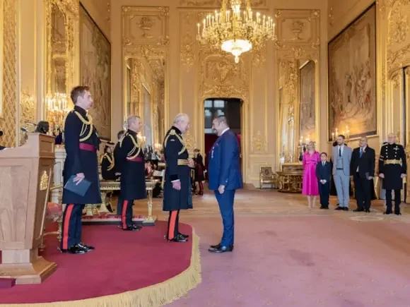 Sussex Entrepreneur Receives MBE from His Majesty The King