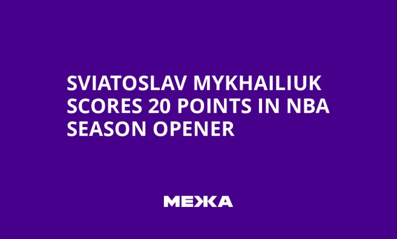 Sviatoslav Mykhailiuk Scores 20 Points in NBA Season Opener