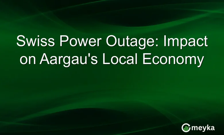 Swiss Power Outage: Impact on Aargau's Local Economy