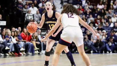 Swords Leads Michigan Rally in Tight Loss to No. 1 UConn