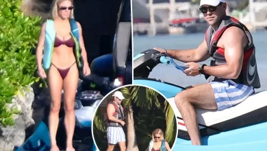 Sydney Sweeney rocks thong bikini while jet skiing with Scooter Braun on Thanksgiving getaway