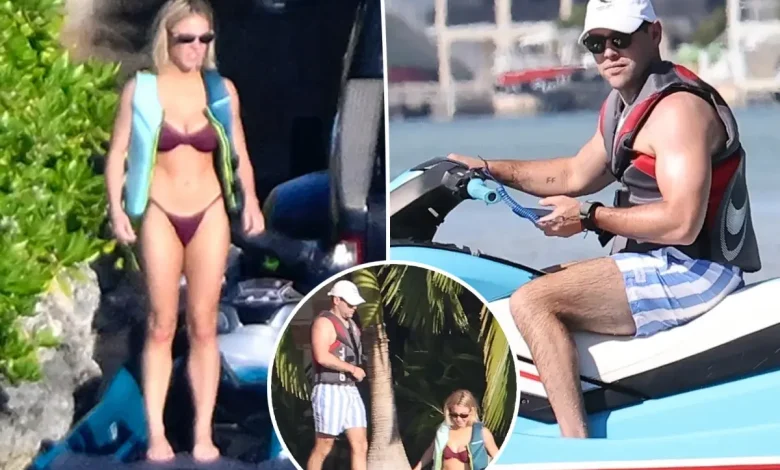 Sydney Sweeney rocks thong bikini while jet skiing with Scooter Braun on Thanksgiving getaway