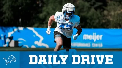 THE DAILY DRIVE: Lions elevate linebacker, downgrade injured safety to out vs. Vikings