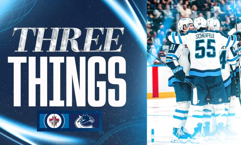 THREE THINGS: Morrissey has three point night in Jets win