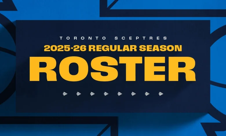 TORONTO SCEPTRES ANNOUNCE 2025-26 ROSTER