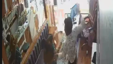 Tables Turned: Woman Who Tried to Blind Shopkeeper with Chilli Powder Handed Over to Police: VIDEO