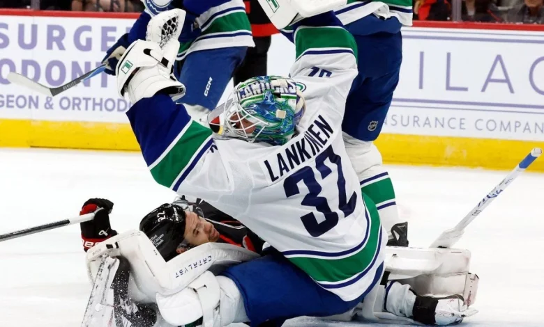 Takeaways: Lankinen's effort earns point for desperate Canucks