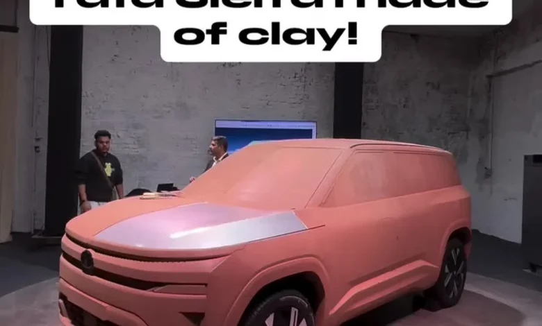 Tata Sierra takes shape through detailed clay modelling