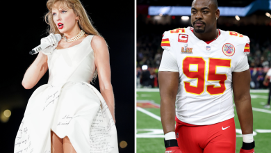 Taylor Swift Reacts to Chiefs Star Chris Jones Singing ‘Fate of Ophelia’