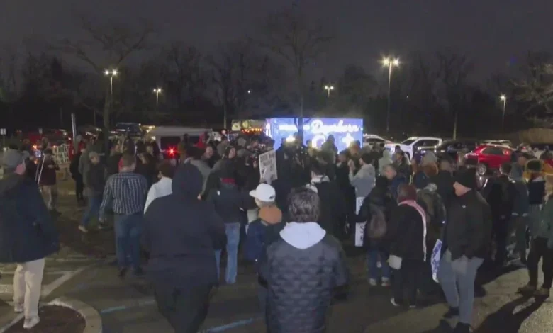 Tensions rise as anti-Islam protestors clash with Muslim community activists in Dearborn