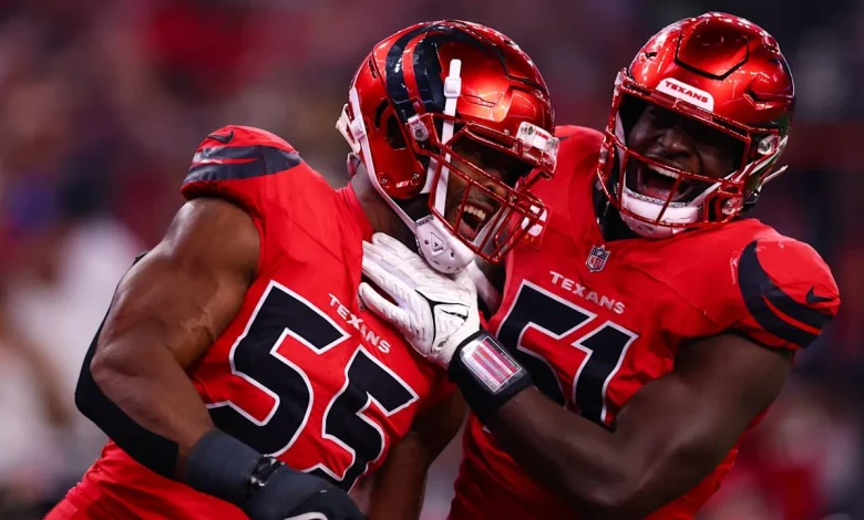 Texans D dominates, sacks reigning MVP Josh Allen eight times in Thursday night win