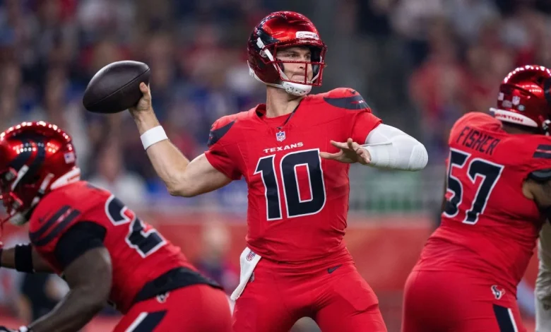 Texans' defense, Davis Mills come up big in TNF win against Bills