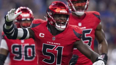 Texans harass Allen for 8 sacks, defeat Bills on TNF