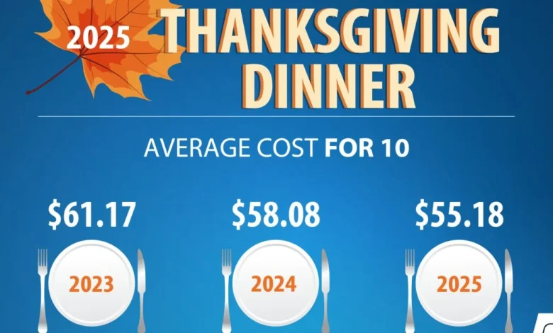 Thanksgiving Dinner Cost Analysis: Moderate Decline