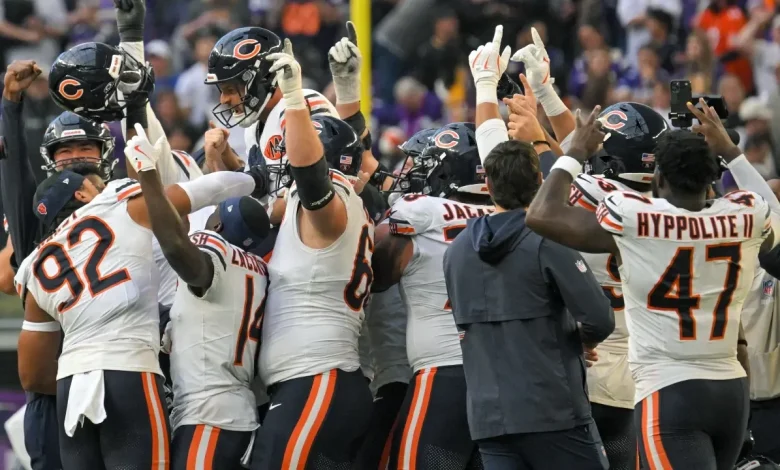 The Chicago Bears are the top seed in the NFC after Carolina upsets the Rams