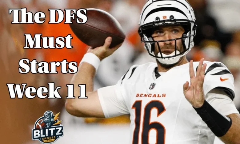 The DFS Must Starts: Bad Defenses Highlight Bengals-Steelers Matchup In Week 11