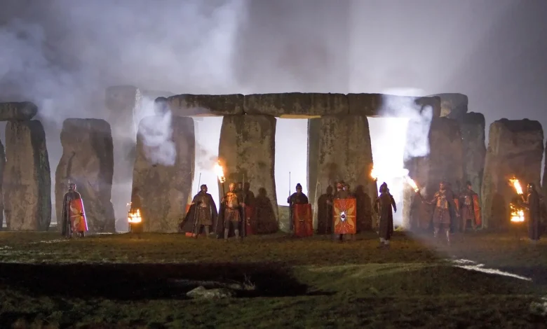 The TARDIS lands at Stonehenge for Doctor Who Day