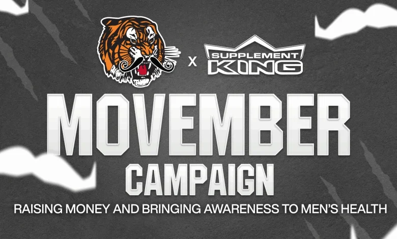 The Tigers & Supplement King Team Up For Movember