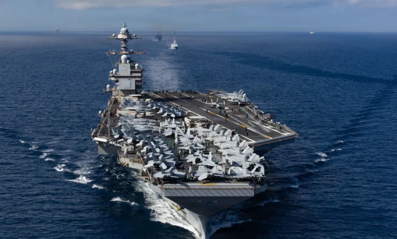 The USS Gerald R. Ford aircraft carrier is in the Caribbean. Here's its backstory