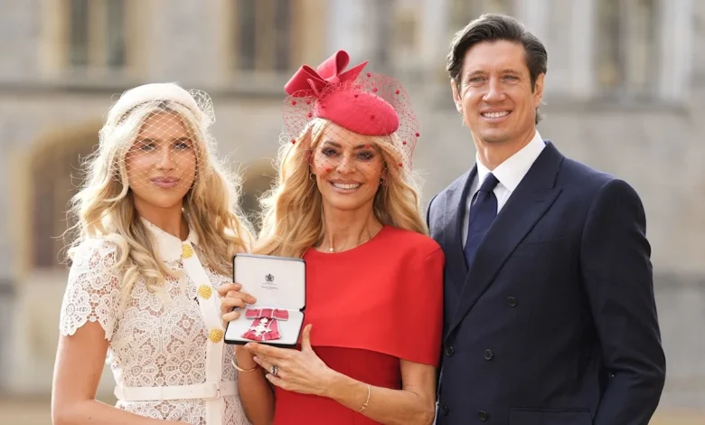 The family member no one saw at Tess Daly's Windsor Castle MBE investiture