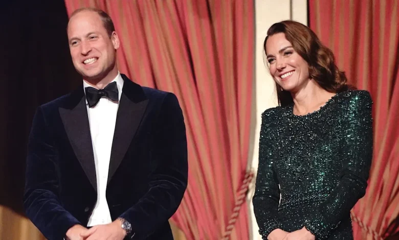 The moment Prince William made Princess Kate laugh during glamorous date night - watch