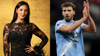 'There he is!' - Maya Jama cheers on boyfriend Ruben Dias as Man City beat Liverpool after viewing £4m mansion with Portuguese defender