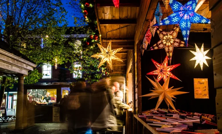 This atmospheric festive fair with cobbled streets and local businesses is one of the best Christmas markets in Britain