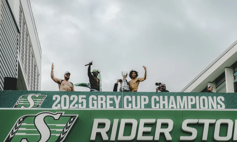 “This is yours to share with us”: Riders return home with Grey Cup