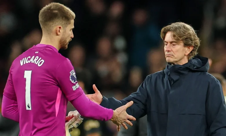 Thomas Frank slams Spurs boos for goalkeeper Guglielmo Vicario: 'They can't be true fans - it's unacceptable'