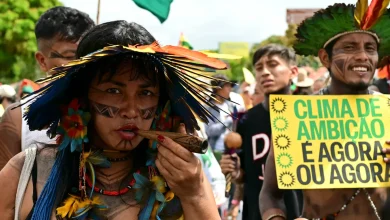 Thousands march for climate action outside COP30 summit in Brazil