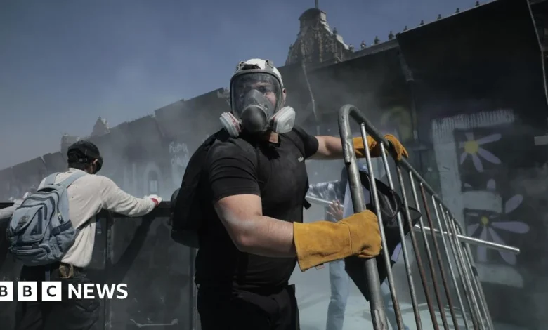 Thousands protest against government in Mexico over violent crime