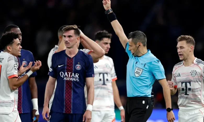 Three match Champions League ban for Bayern Munich’s Luis Díaz after PSG red card