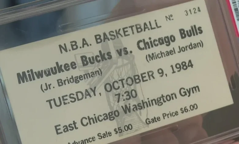 Ticket from Michael Jordan's first game as Chicago Bulls rookie up for auction