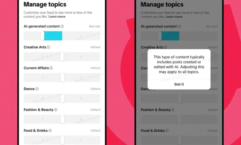 TikTok is letting users control how much AI content they see