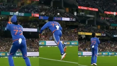 Tilak Varma’s Acrobatic Brilliance Steals The Show With SKY-Like Catch | Watch