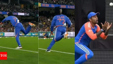 Tilak Varma's Stunning Catch Against Australia Draws Comparisons to Suryakumar Yadav's World Cup Moment