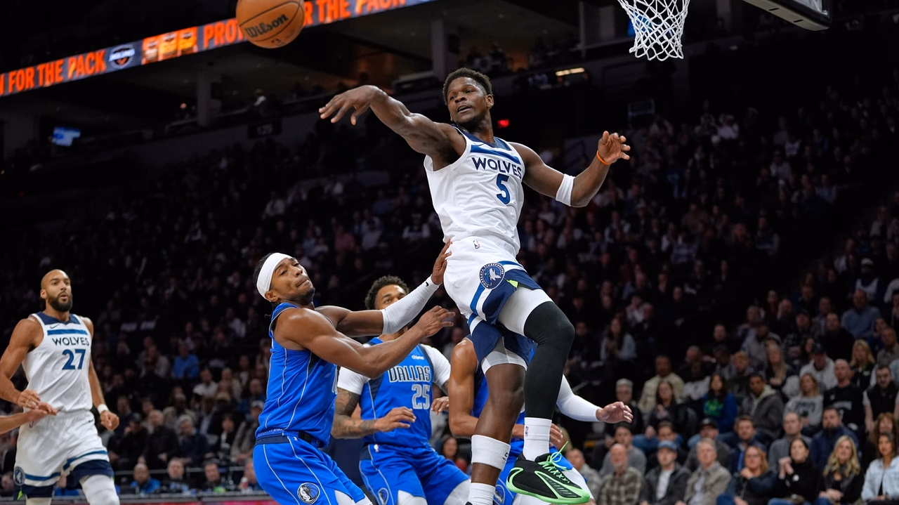 Timberwolves win for the 5th time in 6 games, beating the short-handed Mavericks 120-96