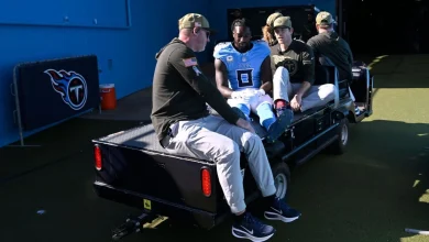 Titans WR Ridley leaves game with ankle injury