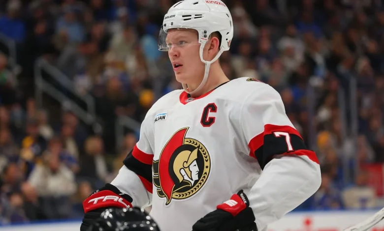 Tkachuk focused on injecting energy to Sens lineup in return from injury
