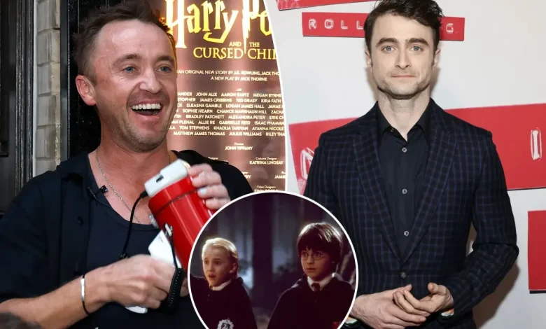 Tom Felton says he’s gotten ‘tips’ from Daniel Radcliffe for his Broadway ‘Cursed Child’ debut
