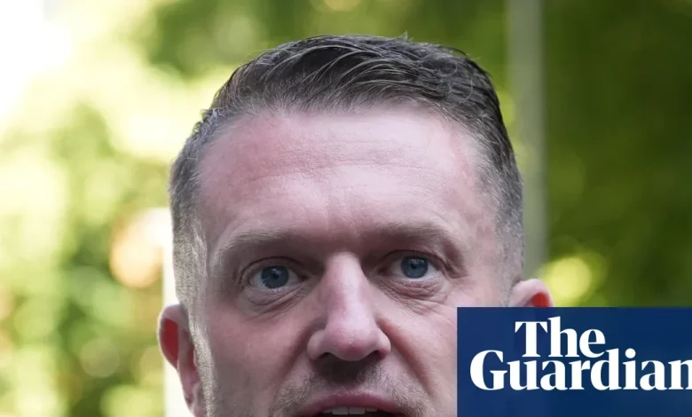 Tommy Robinson cleared of terror-related offence over phone code refusal