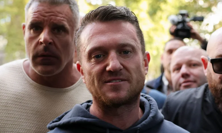 Tommy Robinson found not guilty of terror offence for failing to give police access to his phone at Channel Tunnel