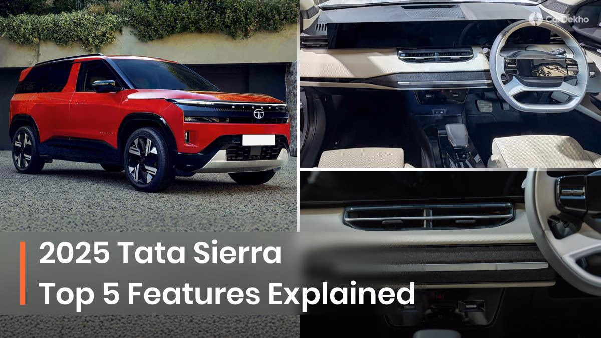 Top 5 Features Of The 2025 Tata Sierra Explained